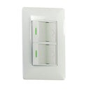 Placa Solaris ultra c/2 apagadores