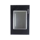 Placa Lucek 1 apagador sencillo de 3 Módulos cristal espejo