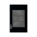 Placa Lucek crystal ciega negro/negro