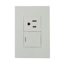 Placa Solaris lisa 1 apagadpor escalera o sencill 1 contacto