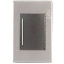 Placa Lucek metal 1 apagador escalera anonizado