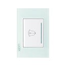 Placa Lucek crystal Botón timbre crystal/blanco