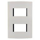 Placa Leviton modular ultra 2 Módulos marfil