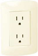 Placa Leviton modular plus c/contacto marfil