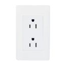 Placa Lucek duplex blanco